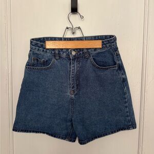 Classic Blue Denim Women's Cotton Shorts